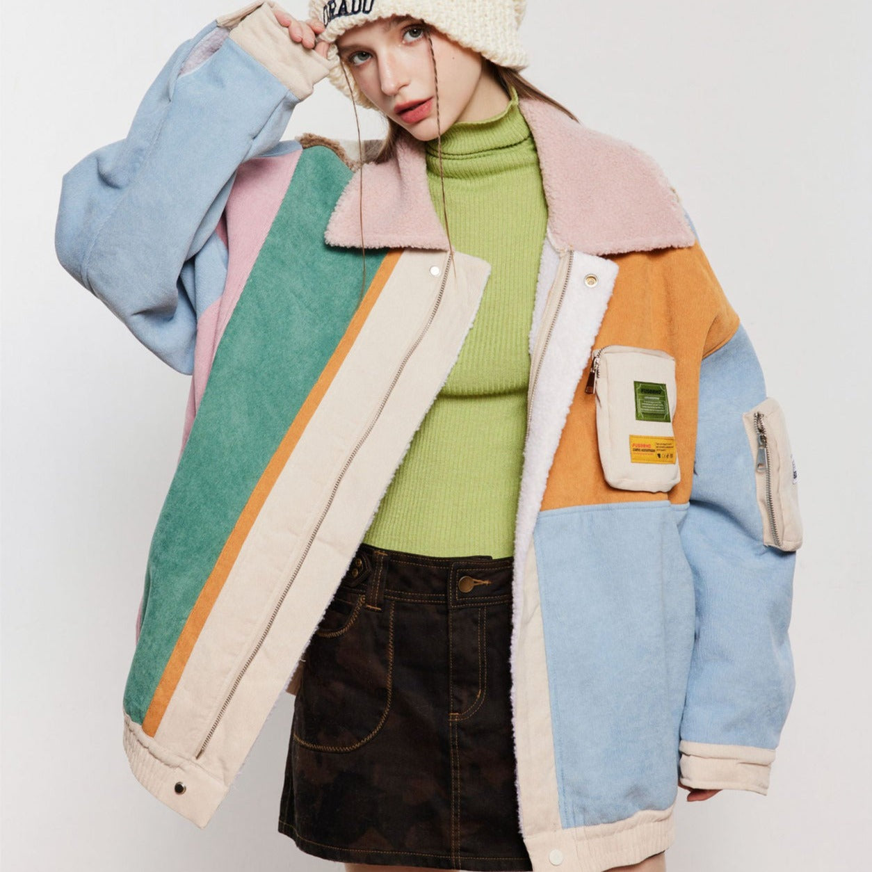 Veste Rétro Patchwork