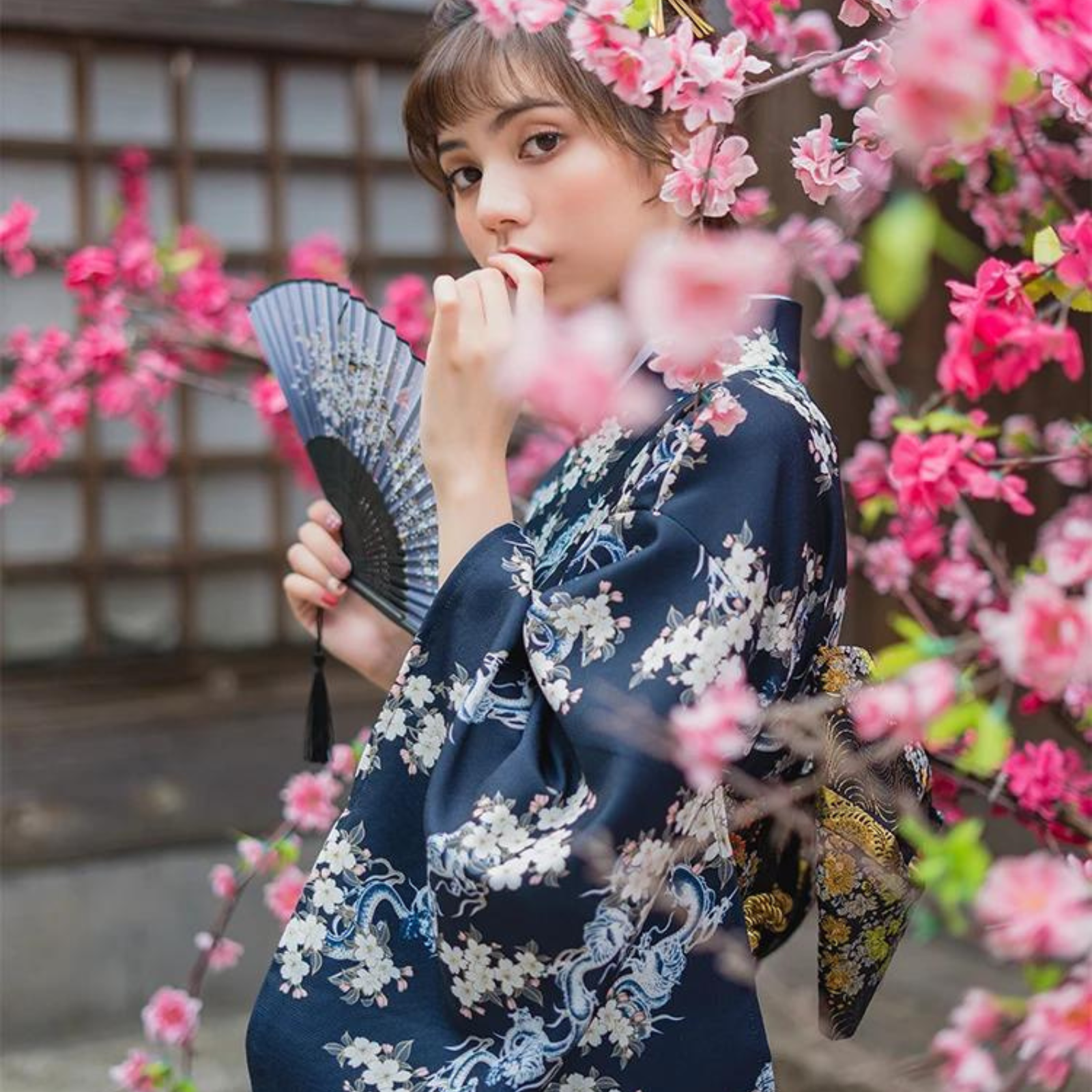 Vrai Kimono Japonais Femme