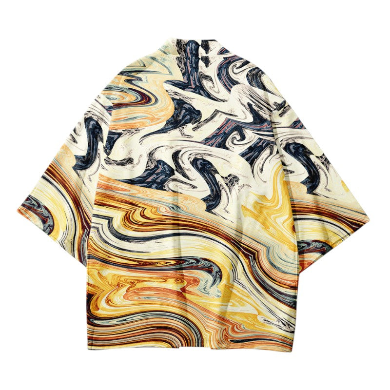 Kimono ample en satin