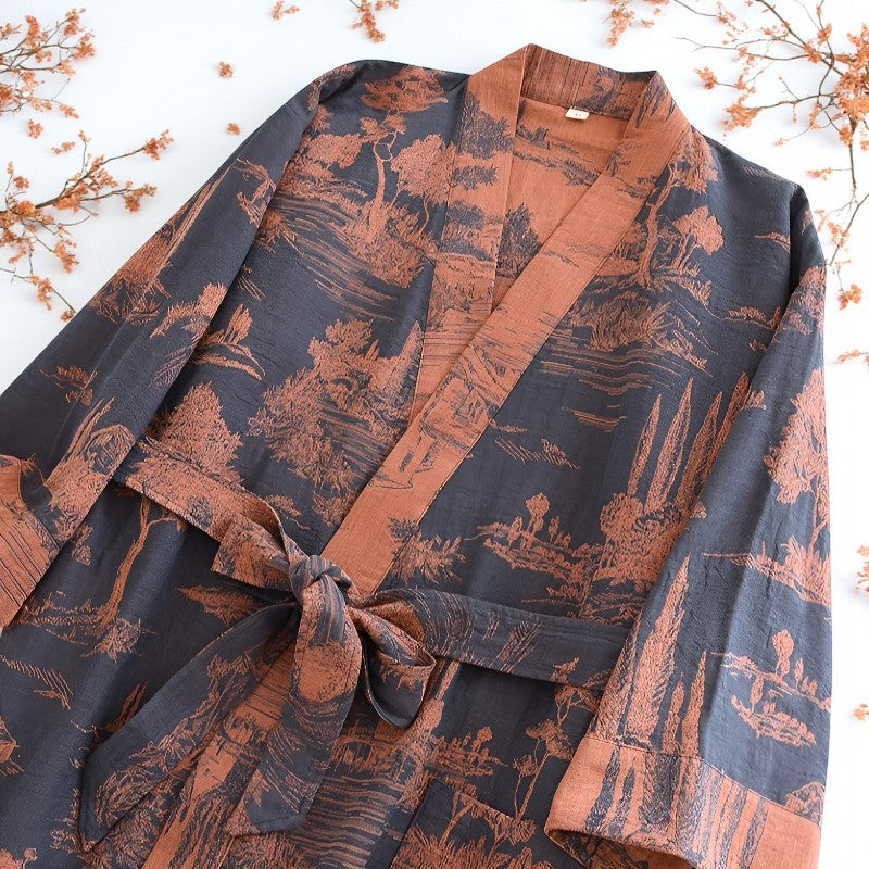 Peignoir homme kimono