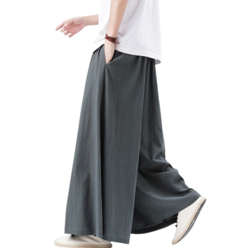 Pantalon large japonais homme