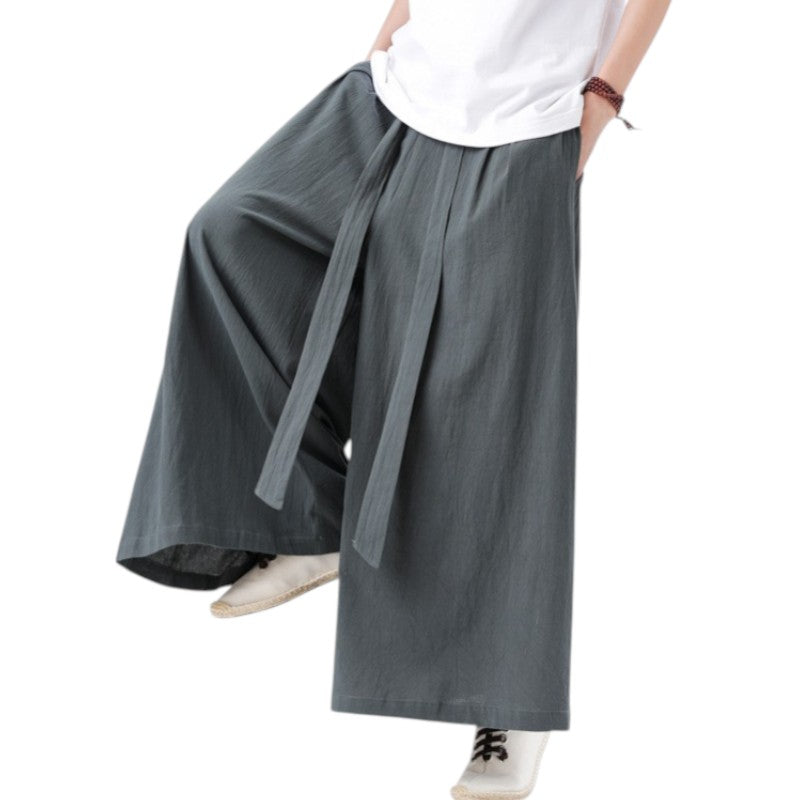 Pantalon large japonais homme