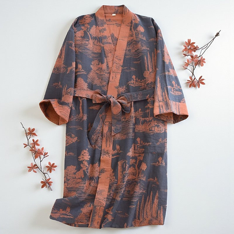 Peignoir homme kimono