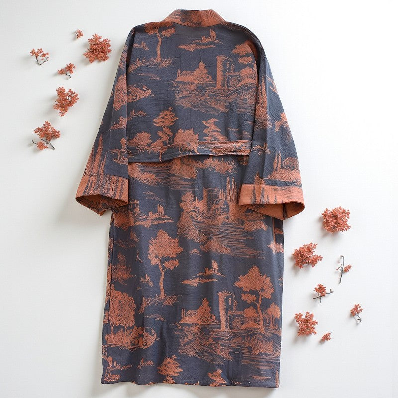 Peignoir homme kimono